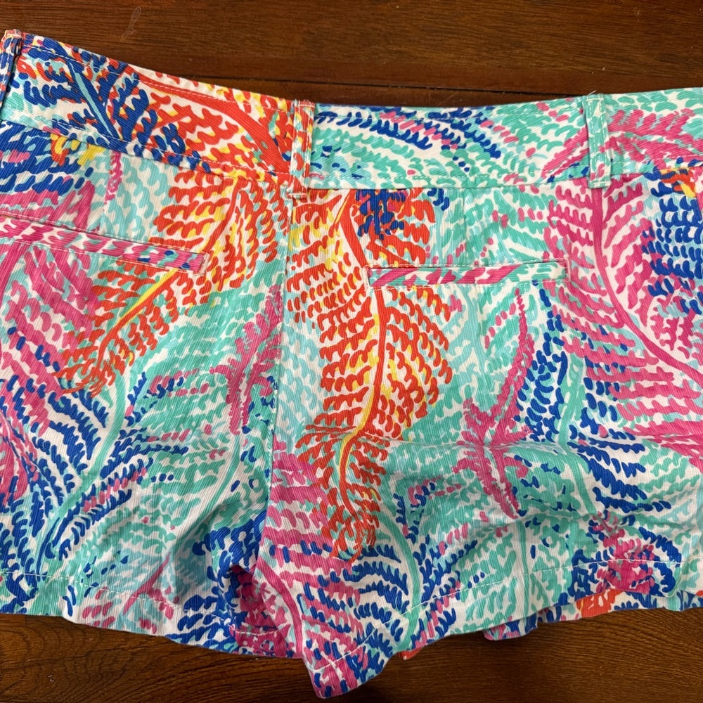 Lilly Pulitzer Callahan Shorts Electric Feel Size 12 EUC